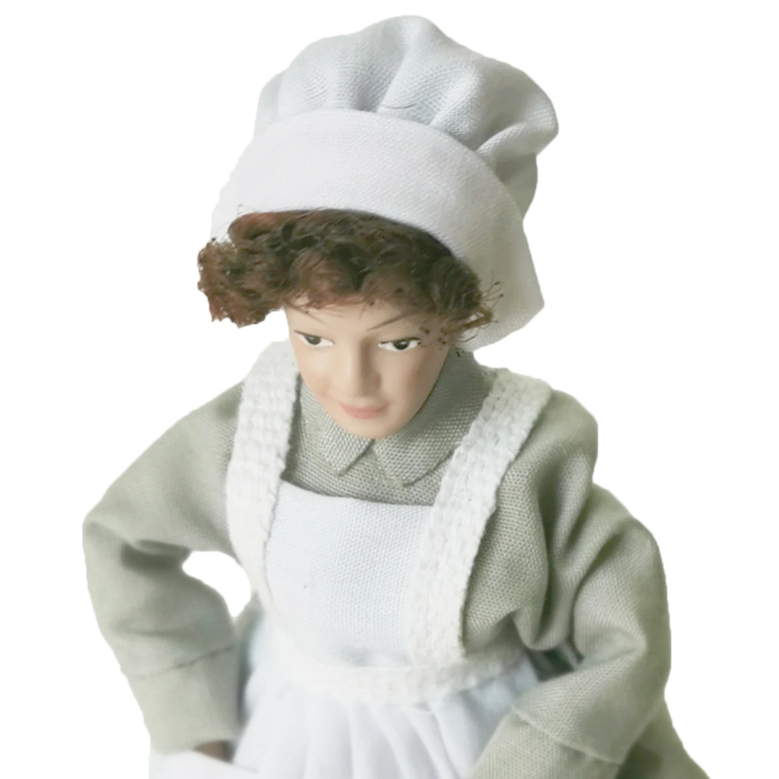 Vintage 1:12 Scale Miniature Porcelain Doll Model Little Beautiful Toys