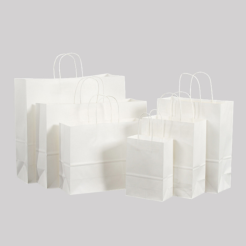 Sacos De Papel De Presente Branco com