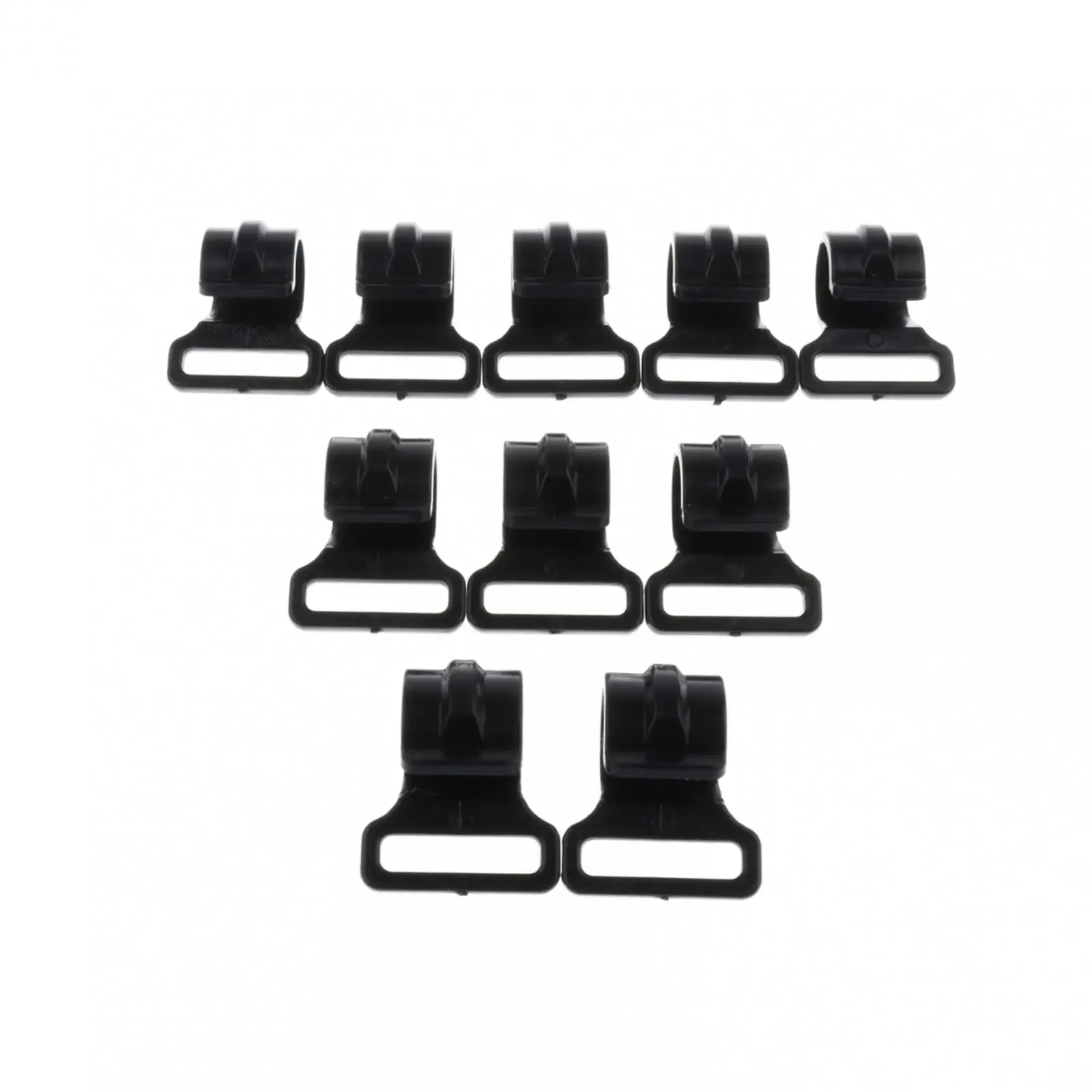 10pcs 2.5cm Tent  Hooks Awning Pole Inner Hanger Clips Survival Tent Emergency Fasteners C Shaped Clip Durable Tool