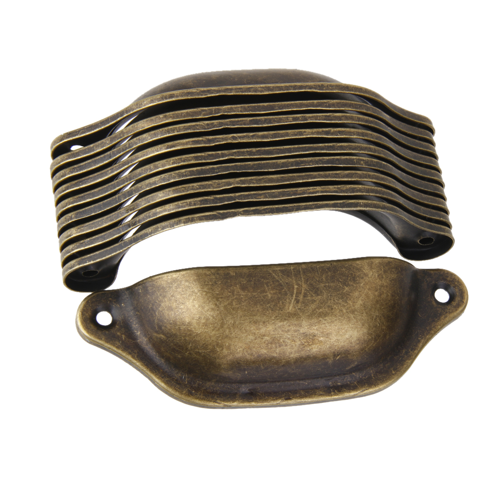 10-in-1 Pull Handle Door Knob Handle Drawer cupboard pull Metal Seashell