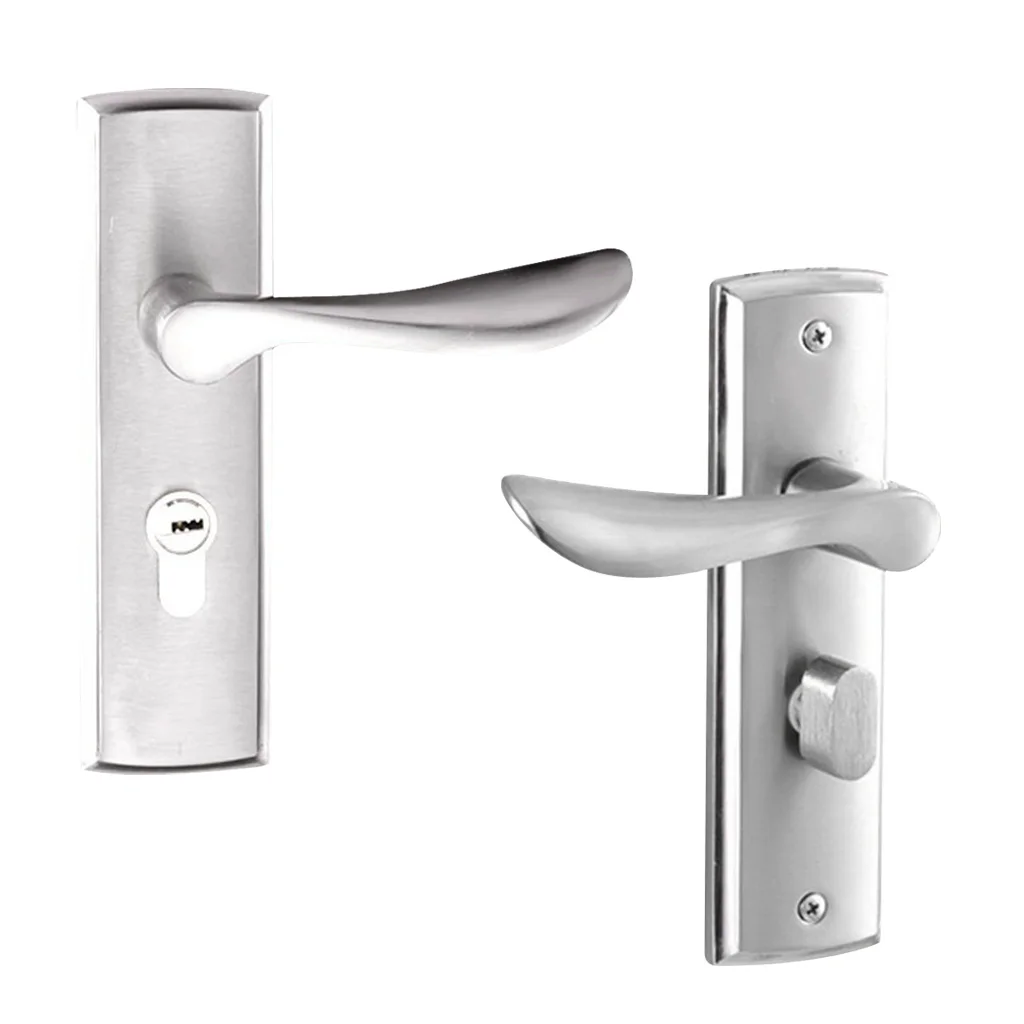 Internal Door Handle Set Lever Door Handle Locks Lockset Bedroom Privacy Dual Latch With 3 Keys #1