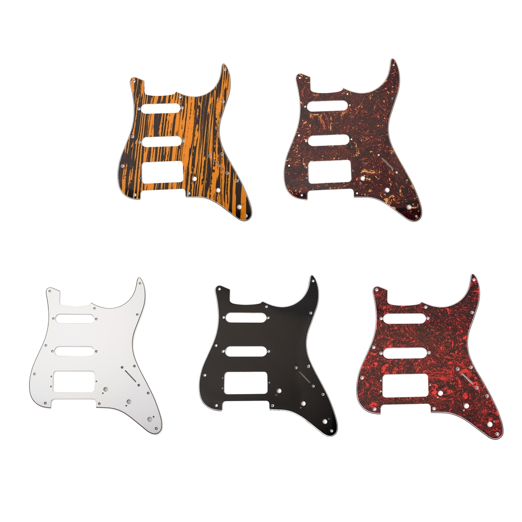 Prewired 3-ply Pickguard Scratchplate SSH for ST Style Guitar Stringed Instruments