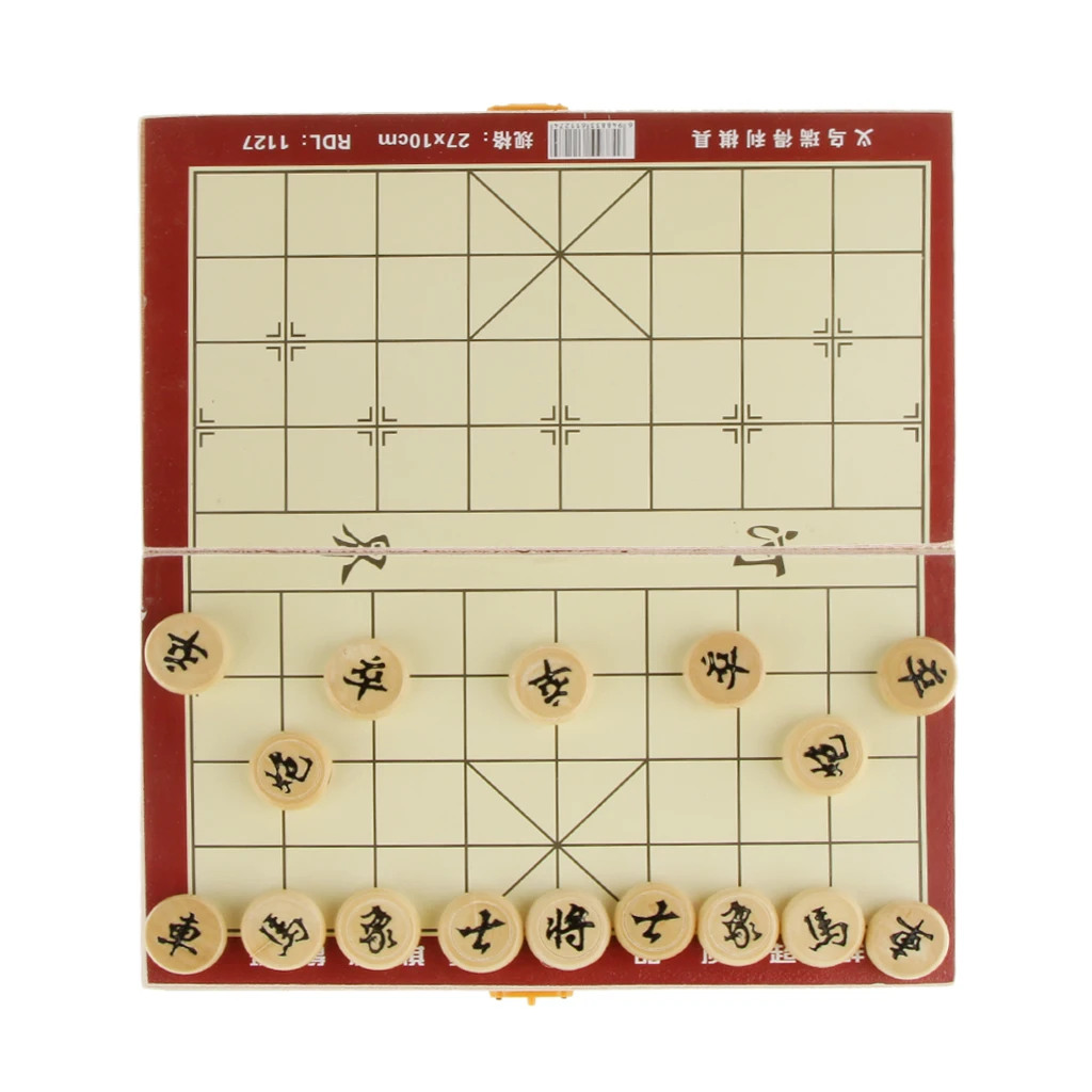 Chinese Chess Set with Folding Board Strategy Inferential Training Chess 