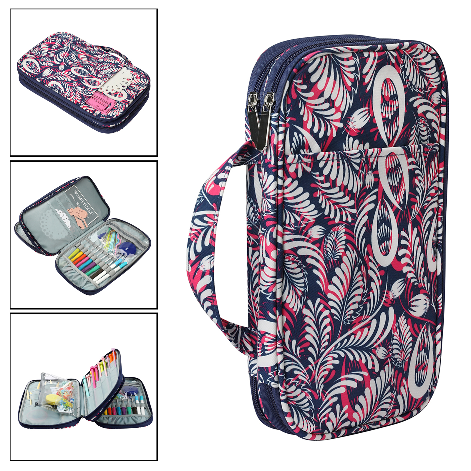 Travel Case Needles Crochet Hooks and Tool Knitting Accessories Storage Bag