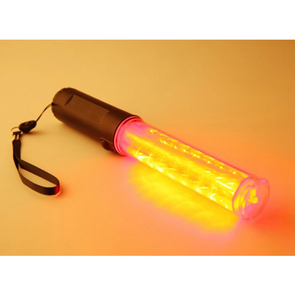 26cm Traffic Light Safety Wand,LED Vehicle Safety Wand Flashlight,Road Safety Outdoor Control