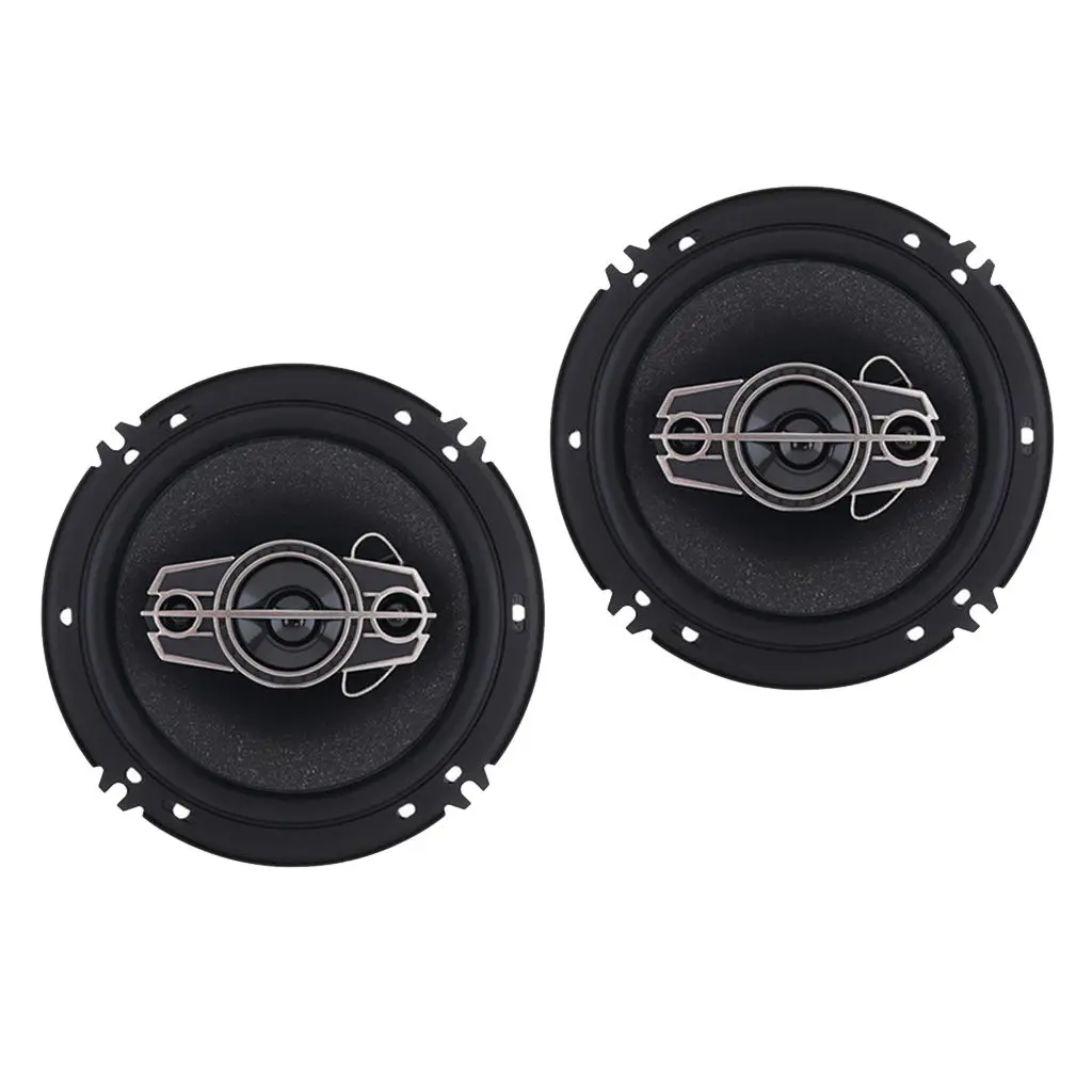 2Pcs 2 6.5 Inch 4 Way Car Automobile HiFi Coaxial Speaker Easy to Install