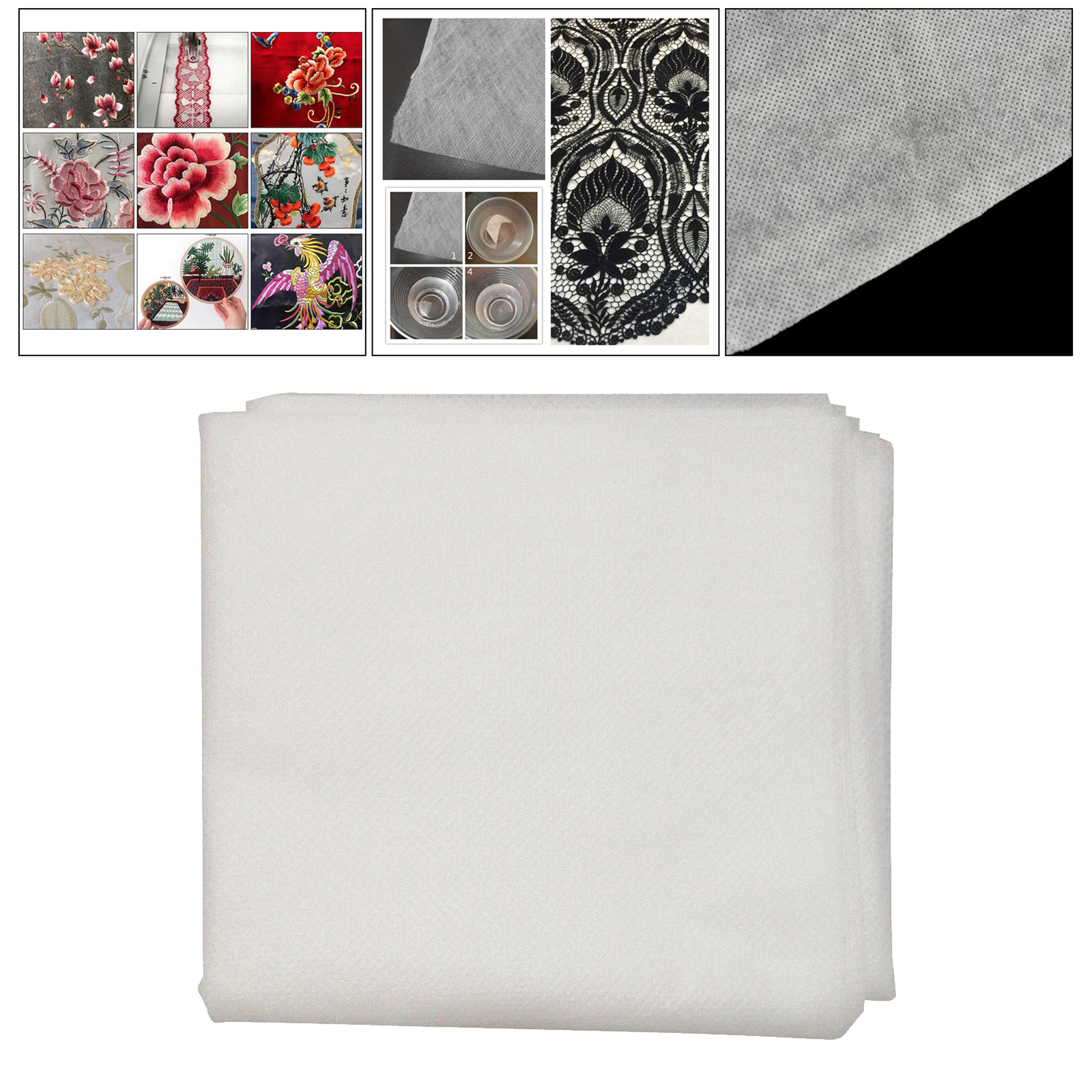 5 Sheets Shirt Transfers Paper Water Soluble Embroidery Stabilizer Backing Cross Stitch Supplies DIY Machine Embroidery Clothes