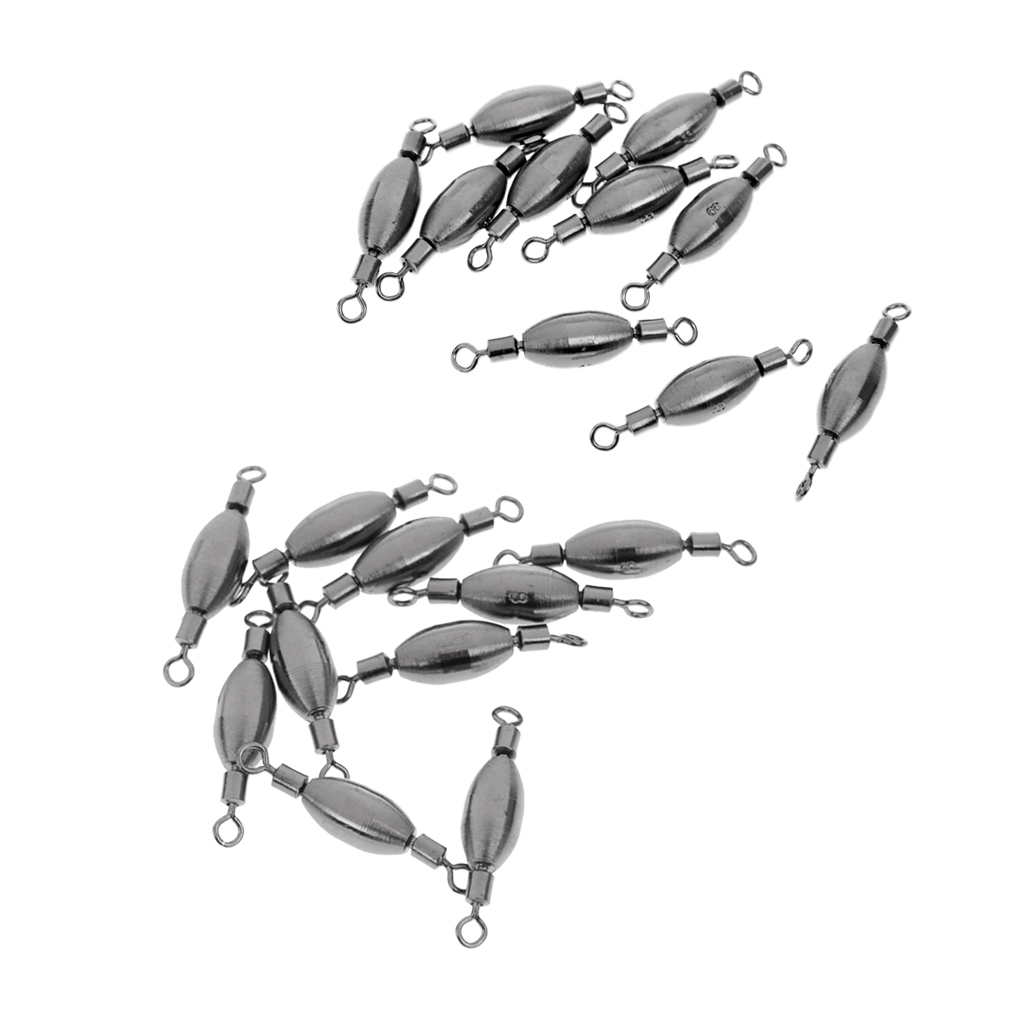 20pcs, Quick Sinker Fishing Swivels Fishing Rig Accessories Tackle 0.5/0.3