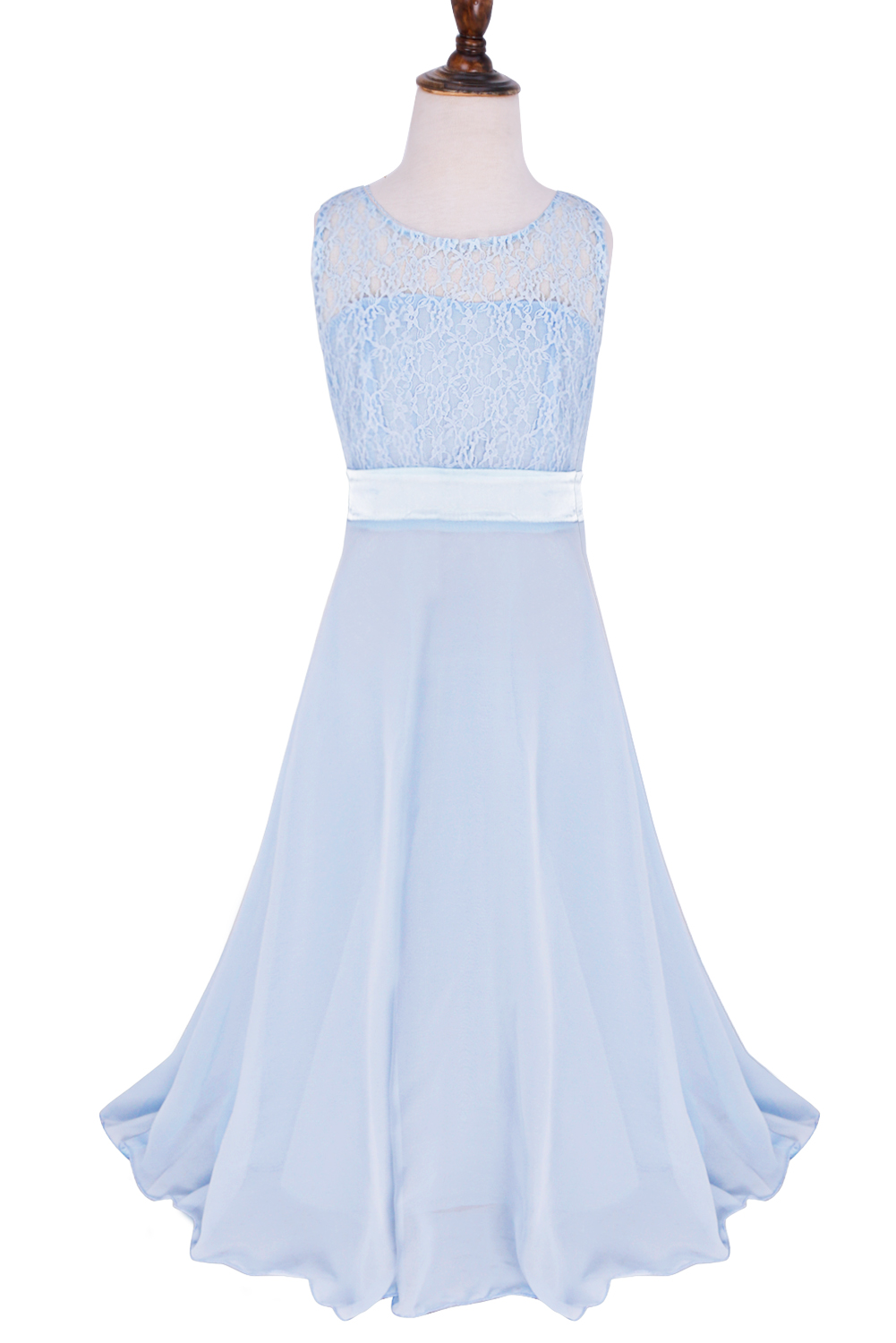 Kid Elegante Brautjungfer Blume Mädchen Kleider Für Mädchen Abend Party Hochzeit Kleid Teenager Kinder Lange Prinzessin Kleid 4-14 jahr – Detail 33