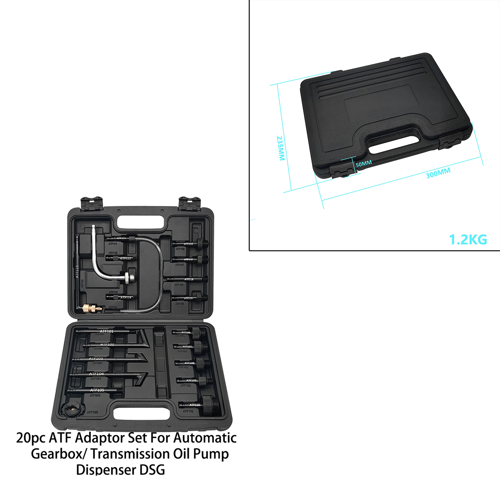 20-Pack Vehicle ATF Adapter Set Repair Tools for Transmission Oil Pump DSG