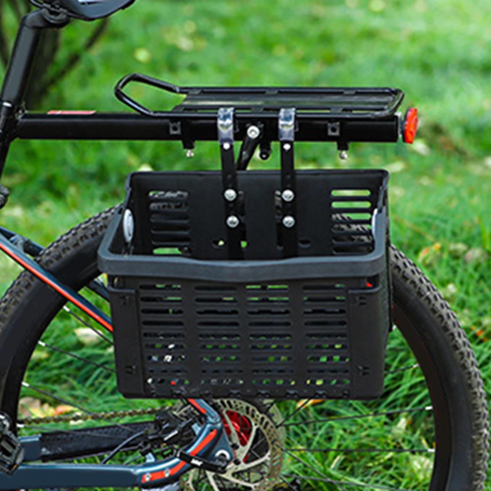 PP Wire Basket with Hanging Hooks for Bike Bicycle, Home Kitchen, Shop