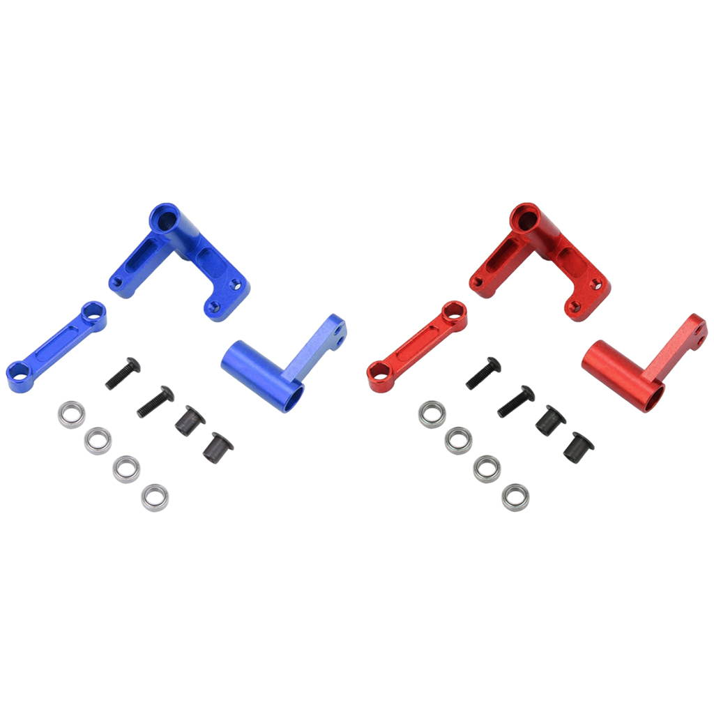 Upgrade Metal Steering Kits 1/10 Scale Truck Hobby Replacement Easy Install