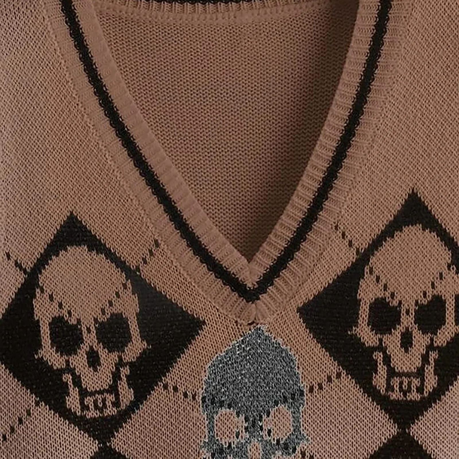 Skull  Sweater Vest