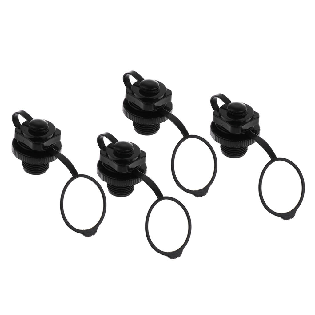 4 Pcs Inflatable Boat Tender Raft Dinghy Kayak Canoe Air Valve Water Sport
