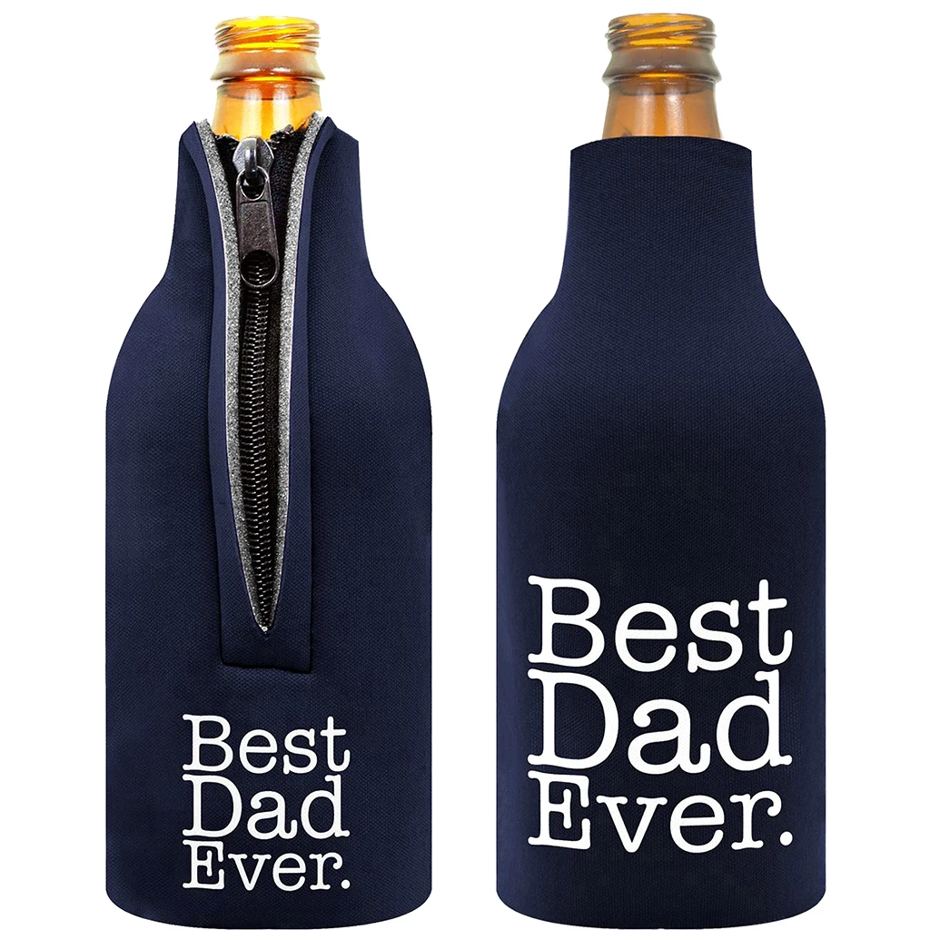 1 Pair Wedding Neoprene Beer Drink Beverage Soda Can   Cooler Coolie BEST DAD EVER