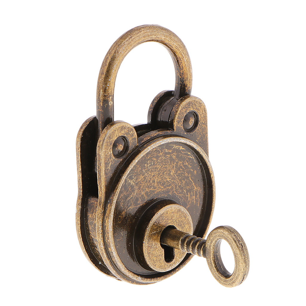 Vintage Bear Shape Padlocks Cabinet Furniture Locks For Suitcase Bronze