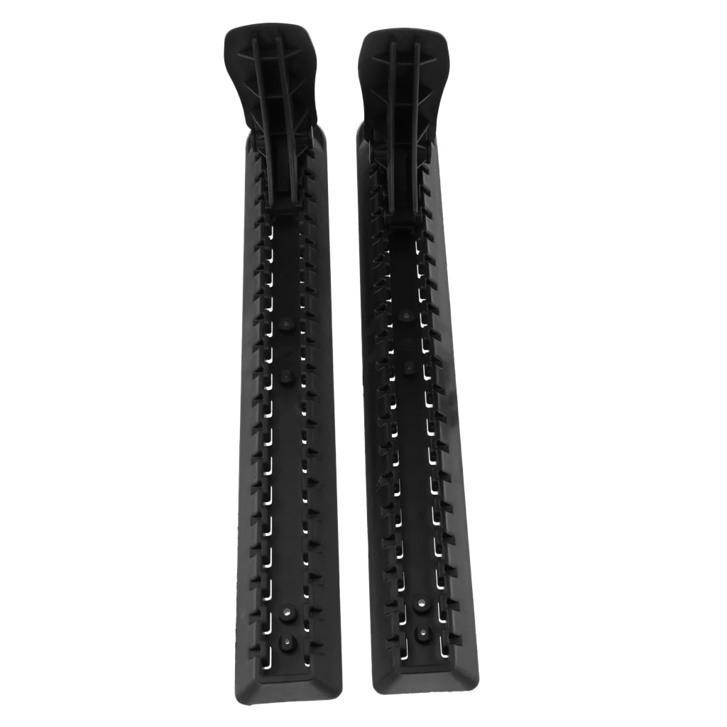 2 Pieces Black Nylon Kayak Foot Brace Pedal Feet Rest Peg Paddle Gear Accessories with Mounting Hardware