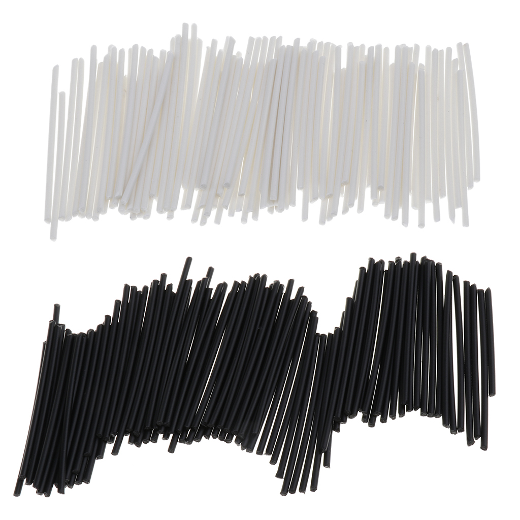 2 Pack/200pcs ABS Plastic Guitar Fretboard Fingerboard Side Dot Inlay Markers Rods DIY Guitar Parts & Accessories