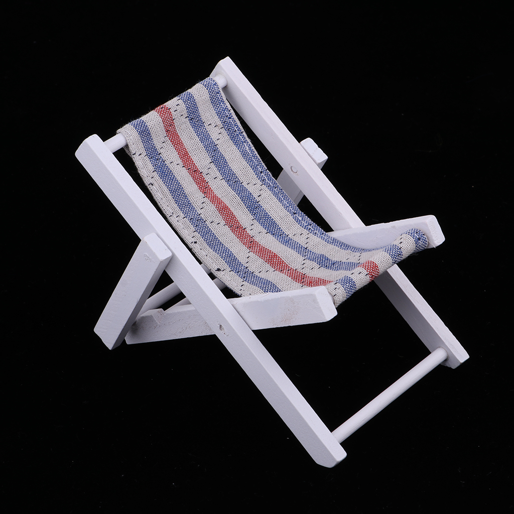 1/6 Miniature Folding Beach Deck Chair  Action Figures Accessory
