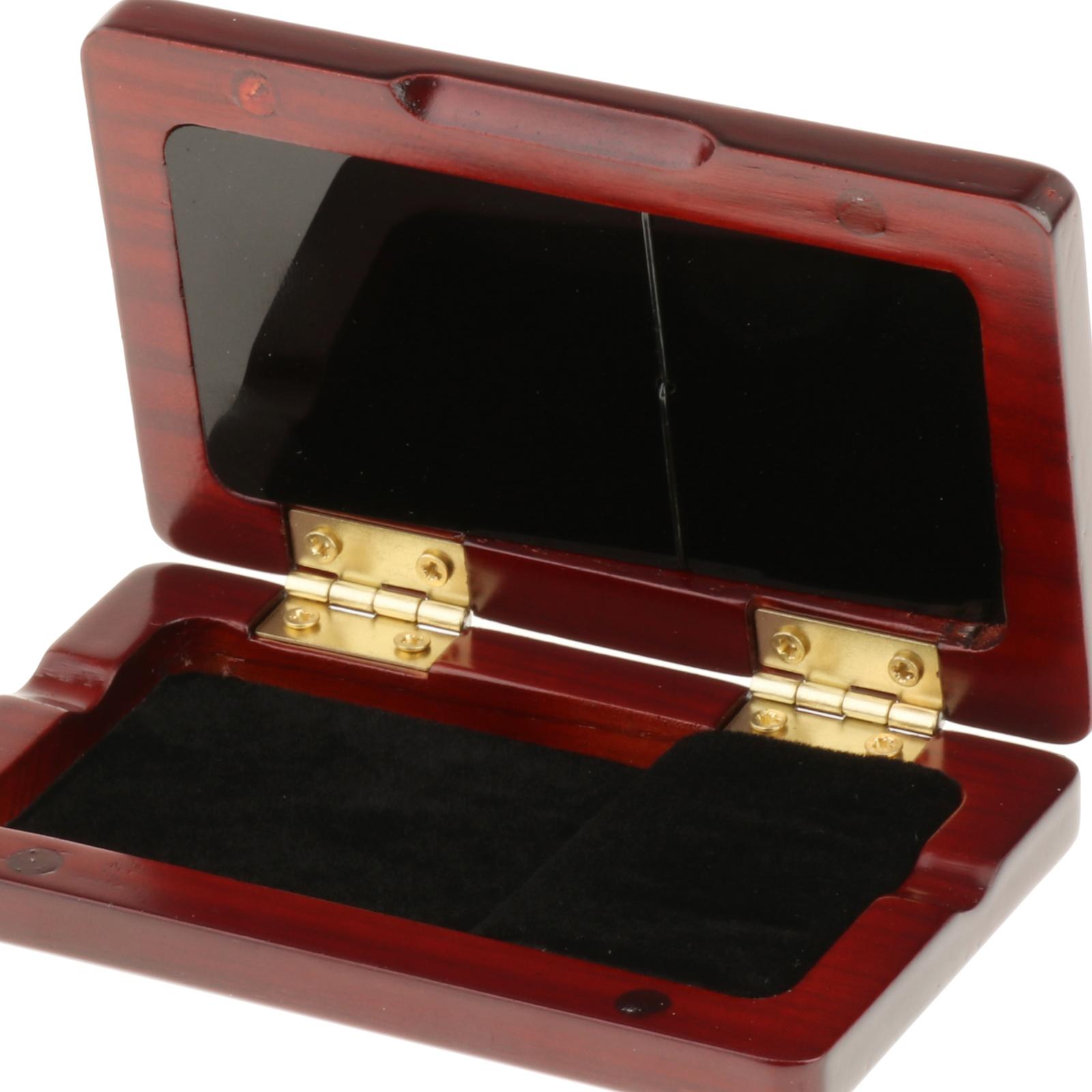Oboe Reed Case Storage, Wooden Cover Reed Case Holder Storage Box for 2pcs Reeds Cover