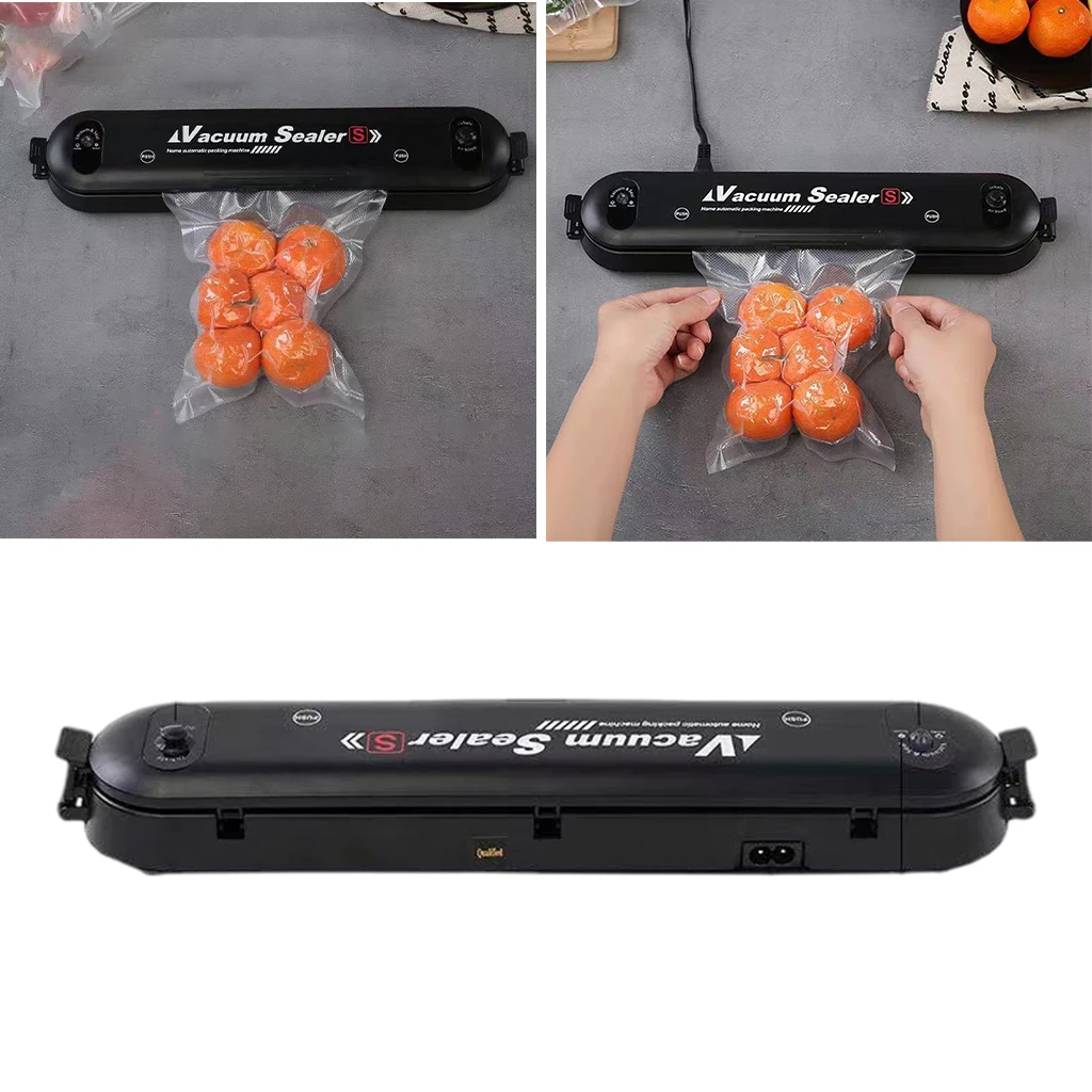 Household Automatic Vacuum Sealer Machine Food Sealer Dry & Moist Food Modes for Meats Veggies Wine Fresh Preservation Home