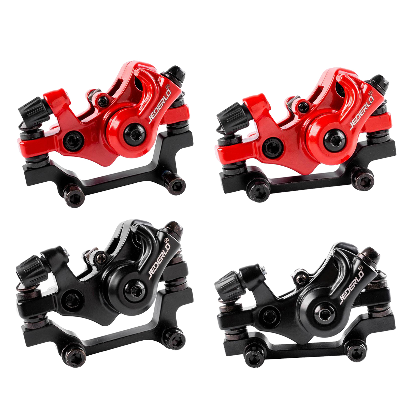 Bike Mechanical Disc Brake Calipers Universal Solid Aluminium Alloy Bicycle Front Rear Brake Caliper Component Accessories