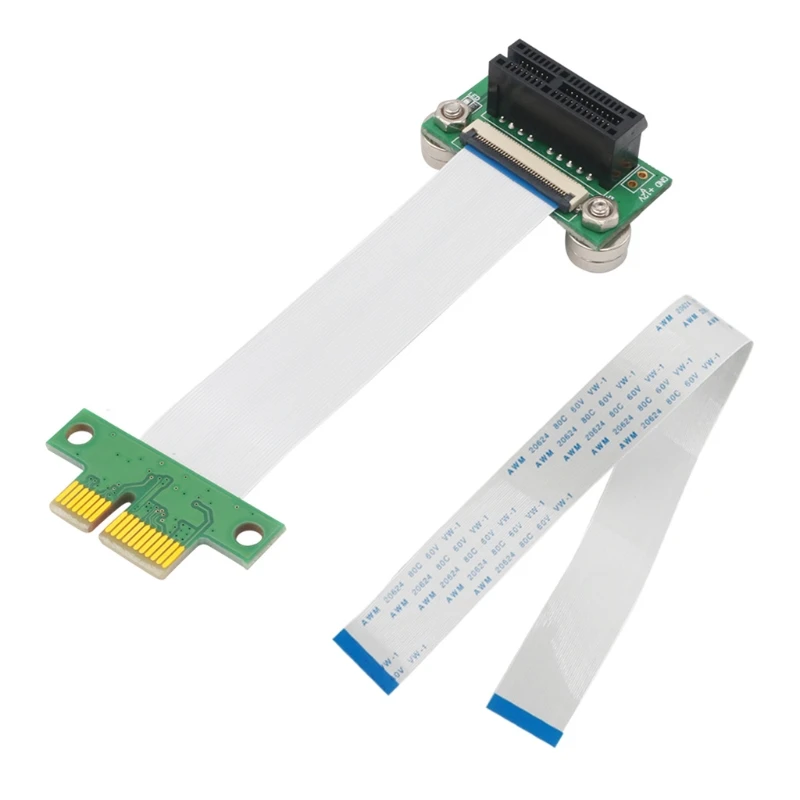 64Pin PCI-e 4X and 36Pin PCI-e 1X Riser Card Extender Flexible Ribbon Cable 15cm Converter 