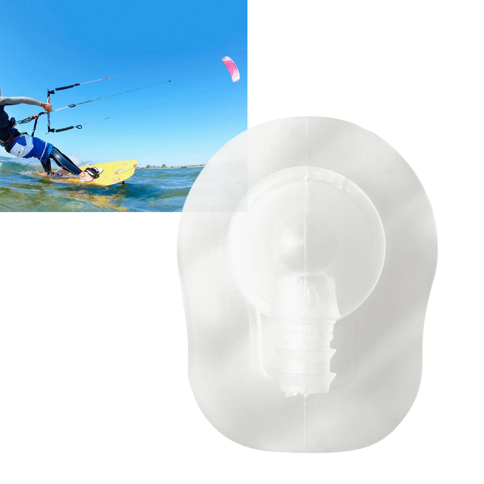 TPU Kitesurfing Kite Non-Return Inflate Valve without Self Stick for Repair