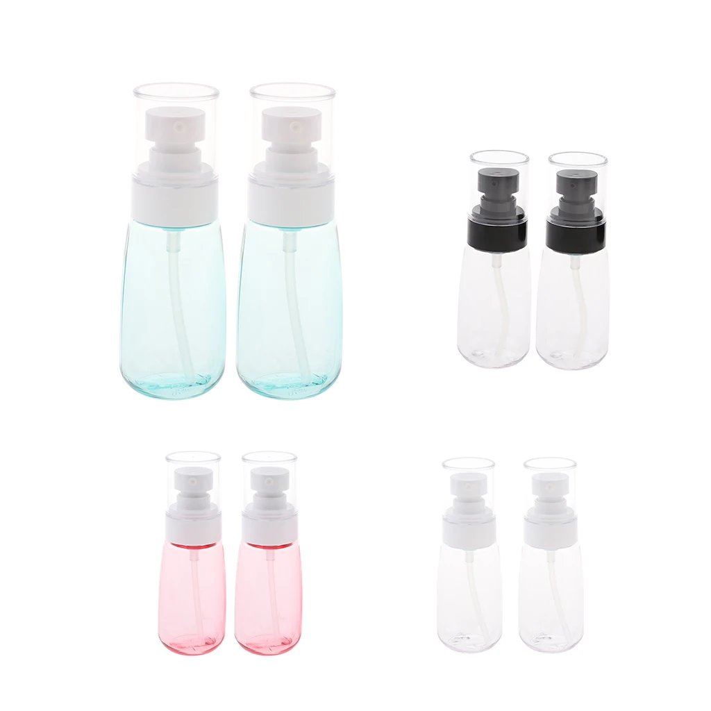 2Pcs Travel Mini Plastic Bottles Cosmetics Lotion Container Tube Dispenser