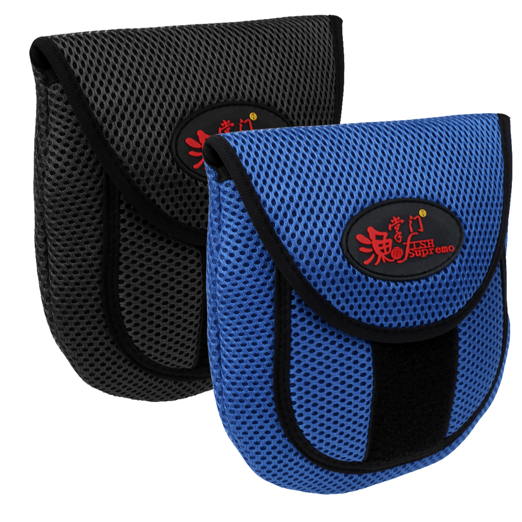 Black /Blue Fishing Reel Cover Storege Case Pouch Bag Outdoor Fishing   Casting Tackle Bag