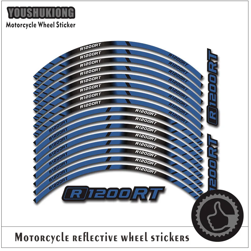 Motorcycle Rim Wheel Decal Accessory Sticker for BMW R1200 RT 
