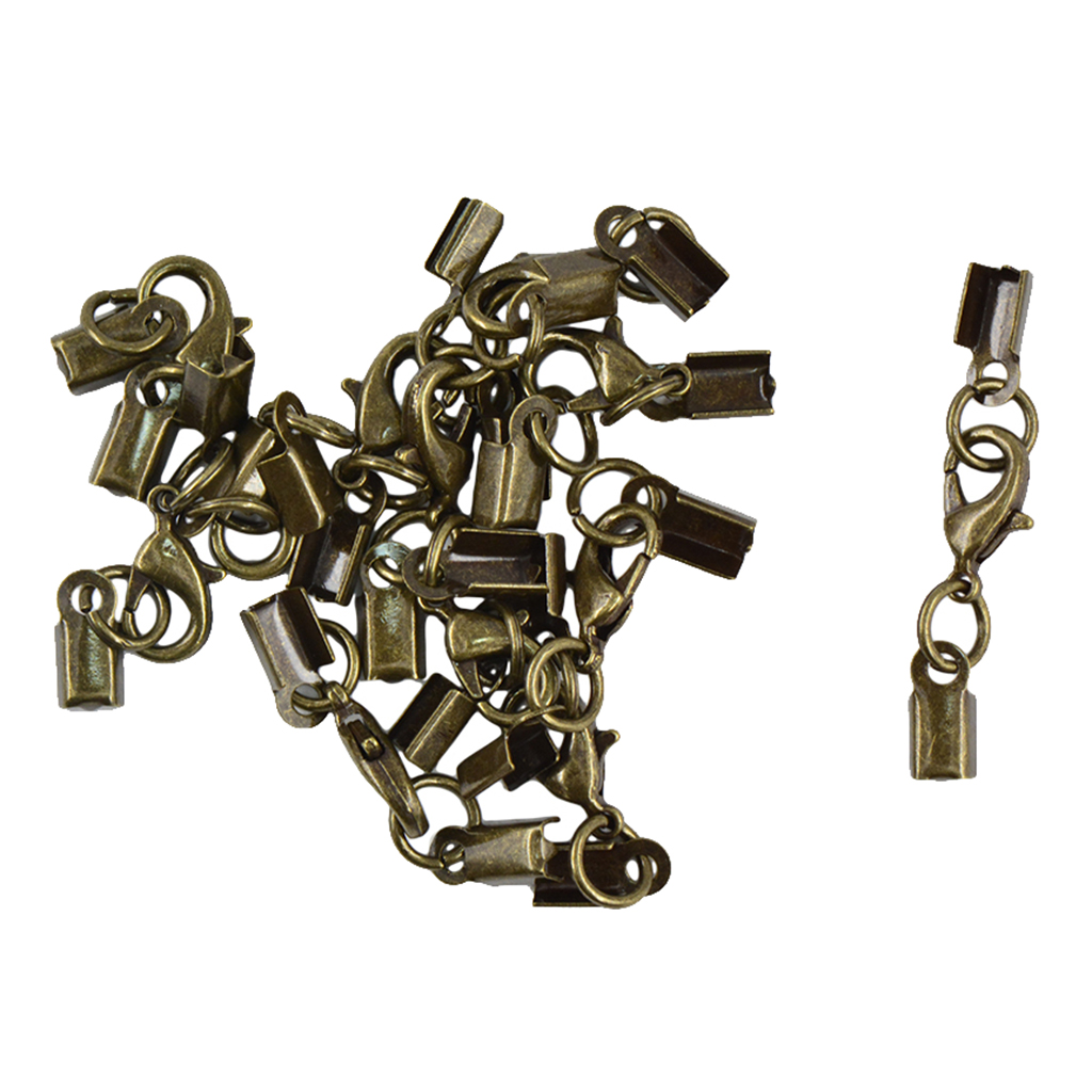 12Pcs Brass Lobster jewellery Clasps Necklace Extender Bracelet Connectors