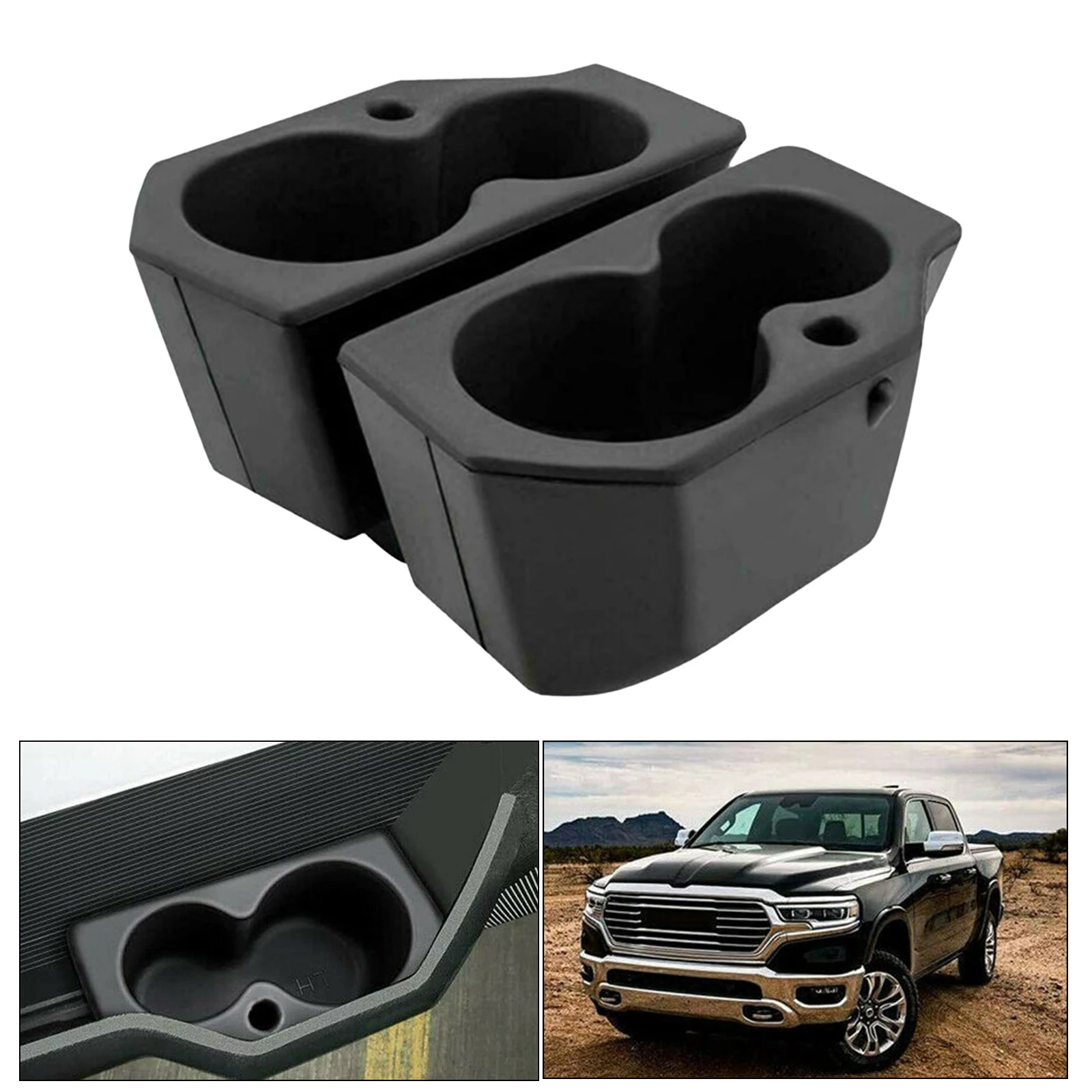 Side Door Trim Cupholders Cup Holder Non-slip Fits for Ram 1500 3500 4500 Car Vehicle Replace Parts Accessories