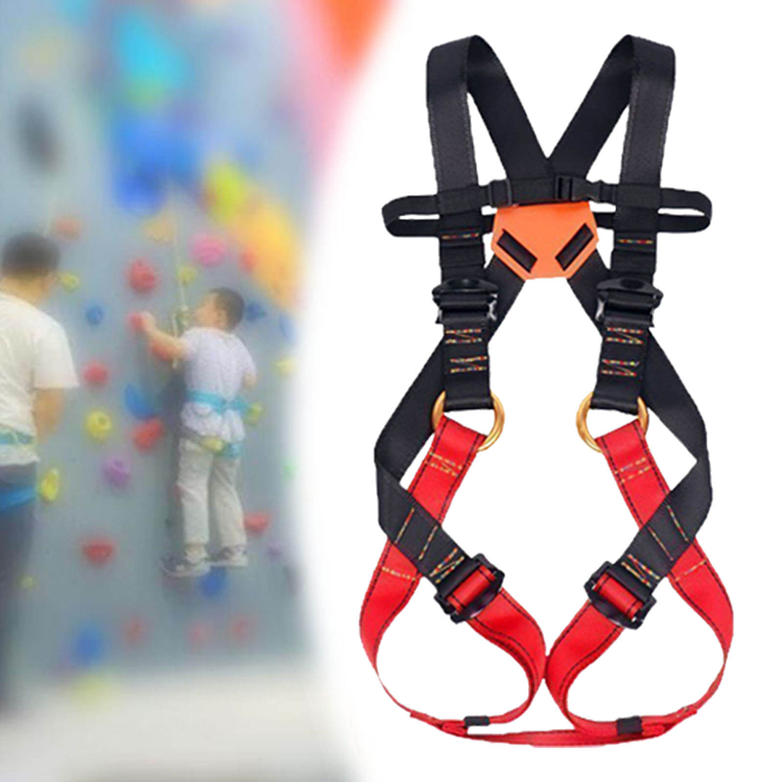 Rock Climbing Safety Harnes, Full Body Harness Belt for Mountaineering/Rappelling/Tree Climbing Equipment Accessories