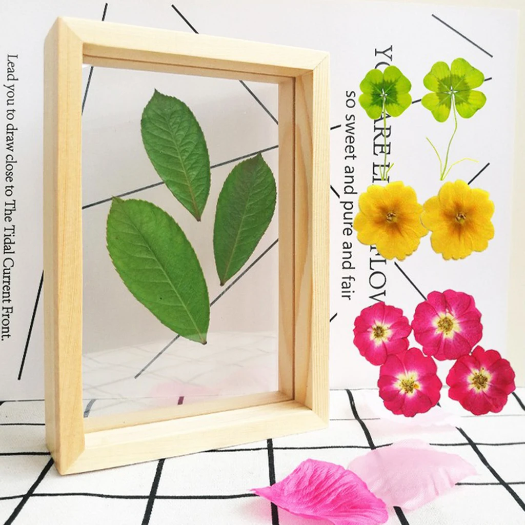 Home Living Room Magnet Wooden Picture Frame DIY Photo Poster Painting Hanger 50cm Teak Wood UK