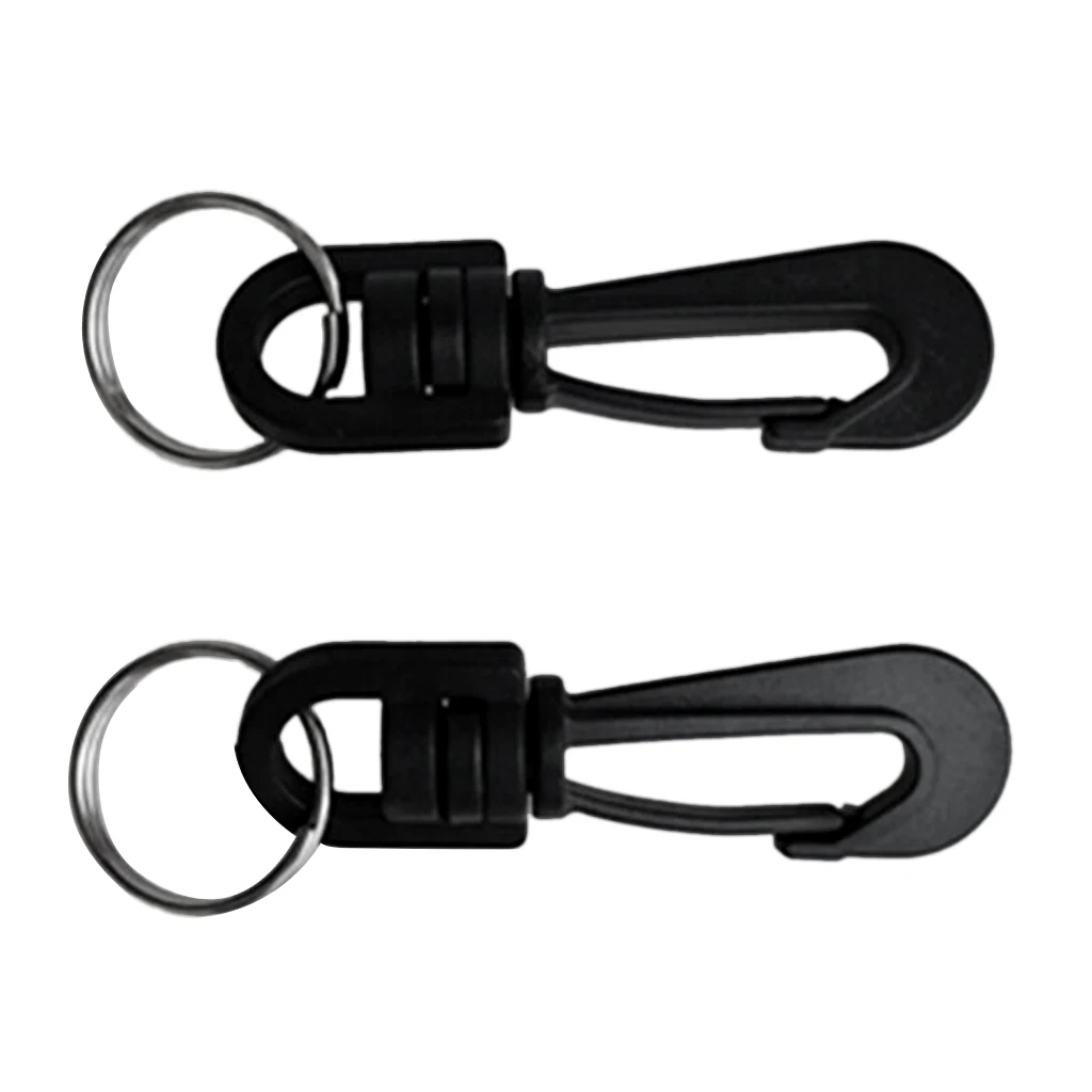 2 Pieces Durable Plastic Swivel Spring Snap Hook Clip Key  for Scuba Diving, 