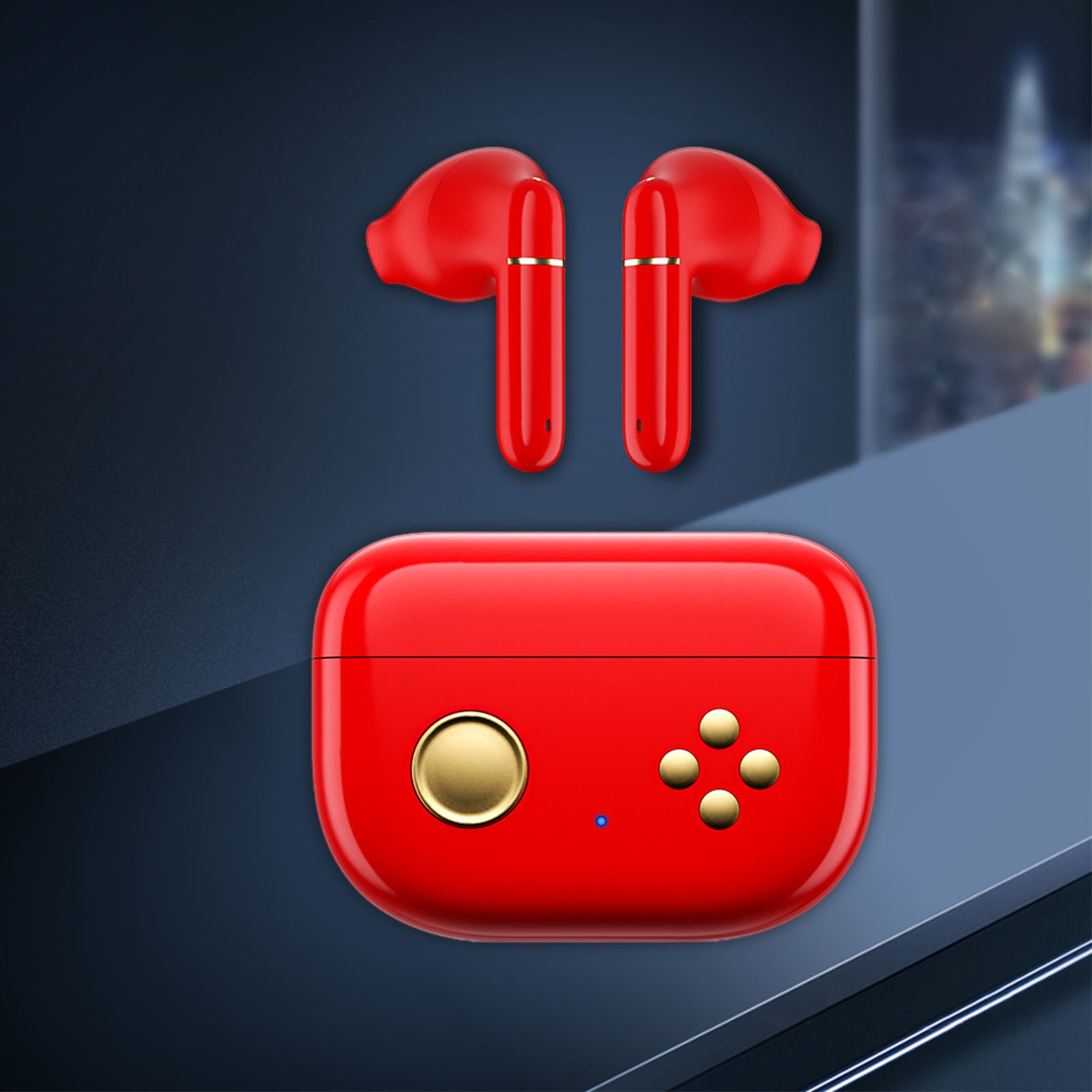 Bluetooth 5.0 Earphones NFC with Microphone Multi-Point Connection Voice Control Noise Cancellation Earbuds for Charging Case