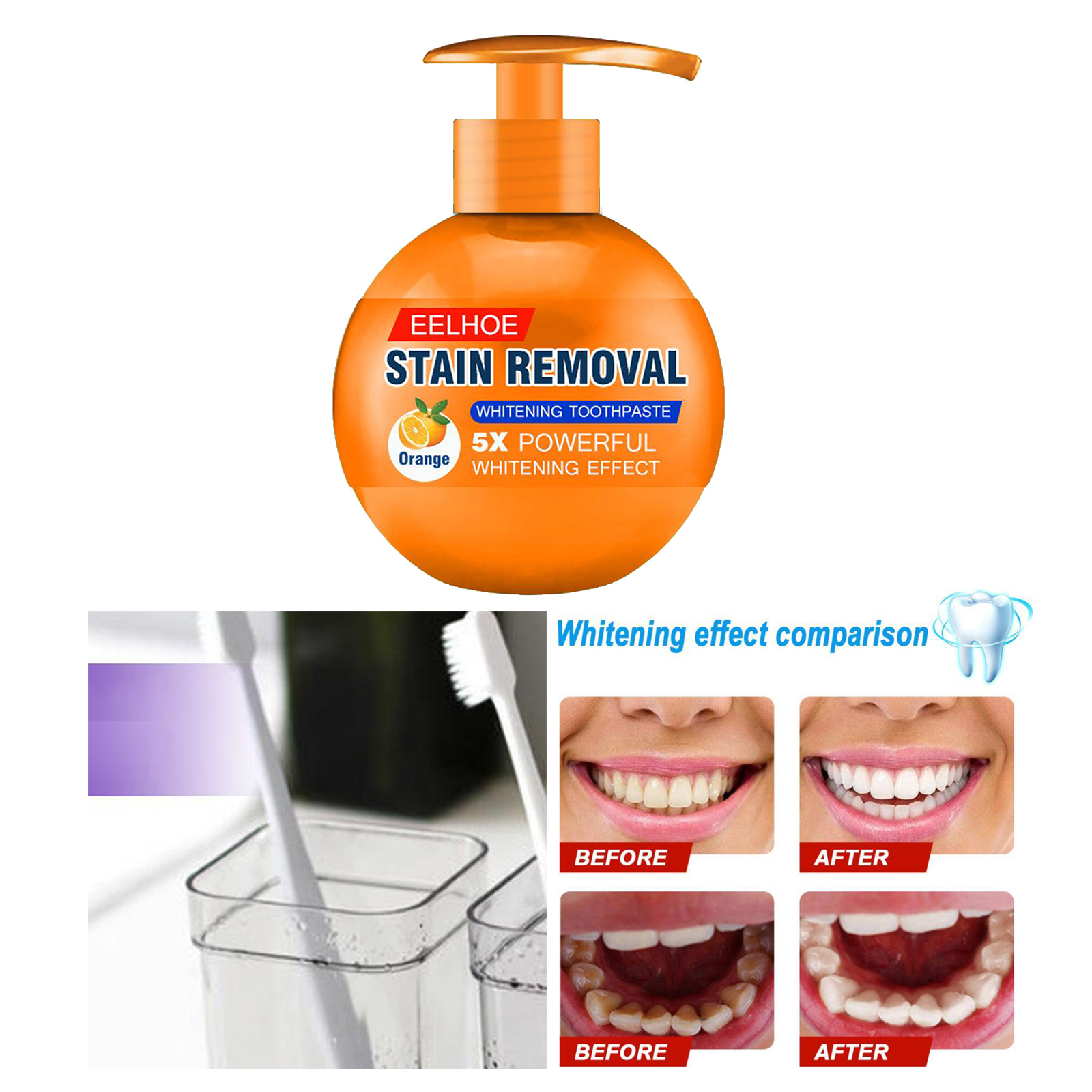 intensive stain removal whitening toothpaste ingredients