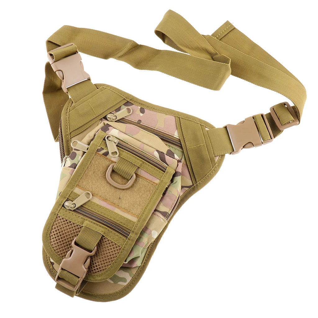 Camouflage Outdoor Sports Bags Fishing Camping Waterproof Waist Bag 6 Colors Waist Support