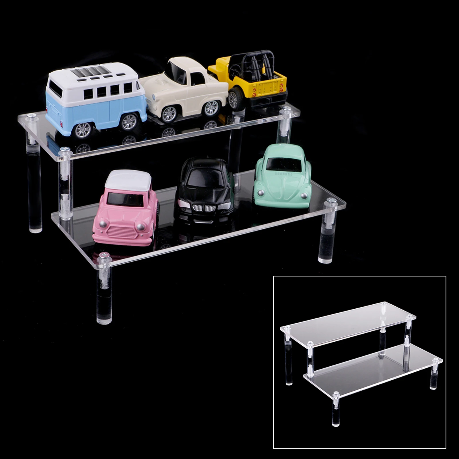 Clear Transparent Ladder Tire Acrylic Rack Cosmetics Organizer Cupcakes Toys Model Ladder Display Stand