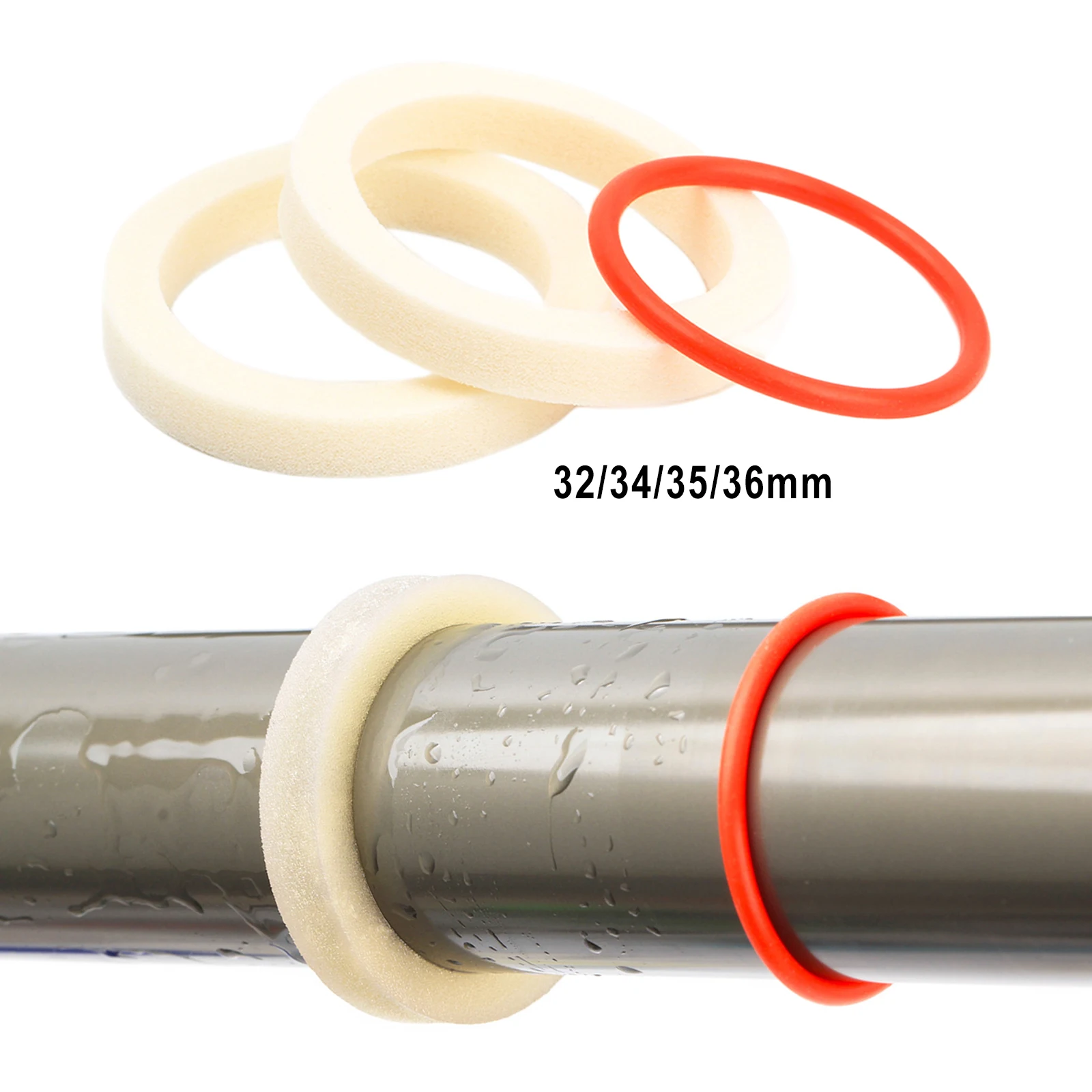 2Pcs Bicycle Front Fork Sponge Ring Oil Foam Absorb Seal 32/34/35/36mm Forks Bike Accessories