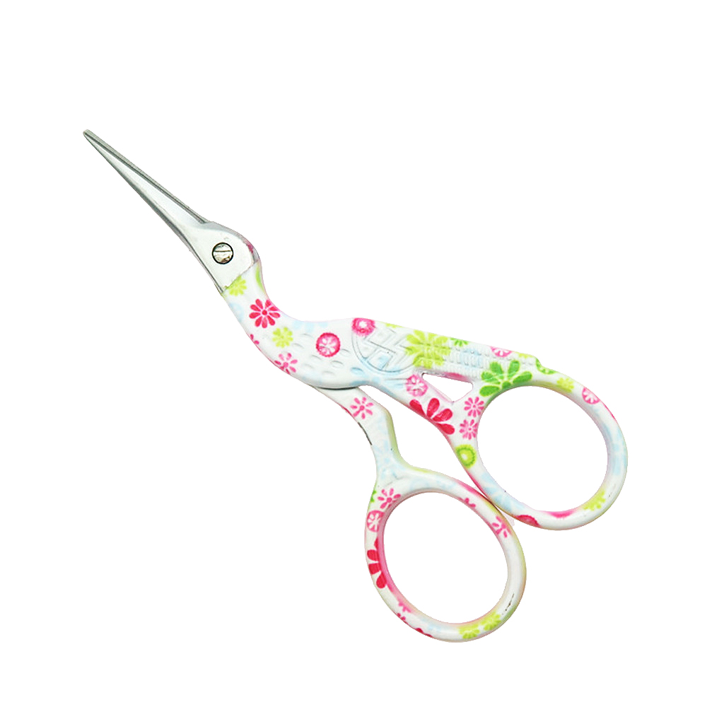 Small Stainless Steel Classic Stork Scissors Crane Design Sewing Scissors DIY Tools Dressmaker Shears for Embroidery, Craft
