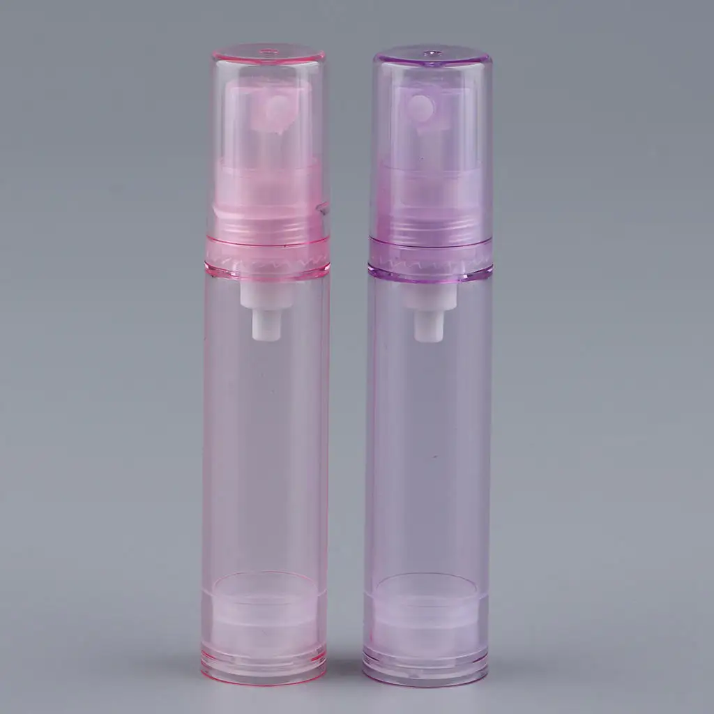 3PCS 10ml Clear Empty Refillable Airless Pump Toners Lotions Spray Bottles Fine Mist Sprayer Toiletries Liquid Containers