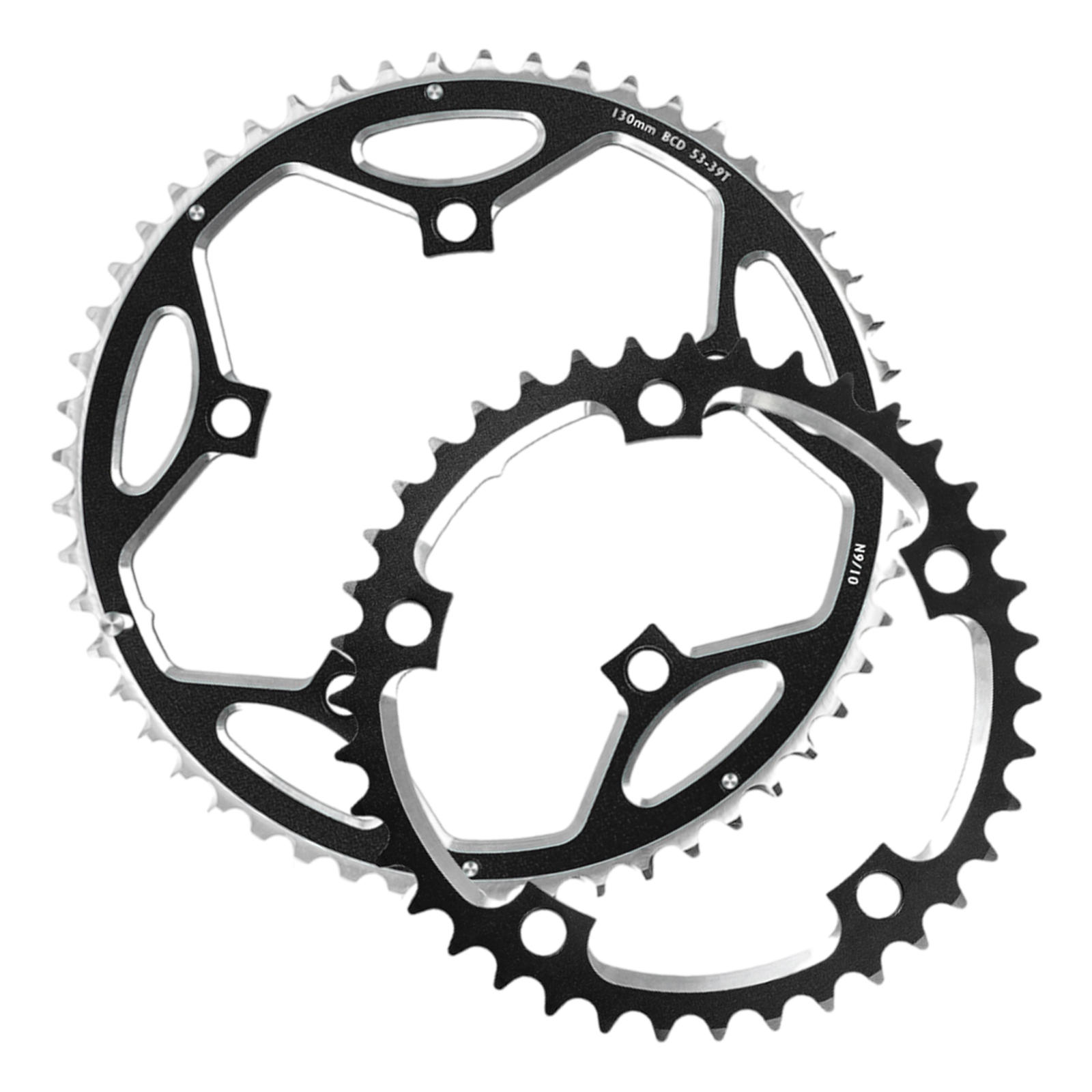 Chainring for Road Bike CNC Machined Aluminum Alloy 130mm BCD Round Bicycle Chainring for 8/9/10/11 Speed Road Bike Parts Repair