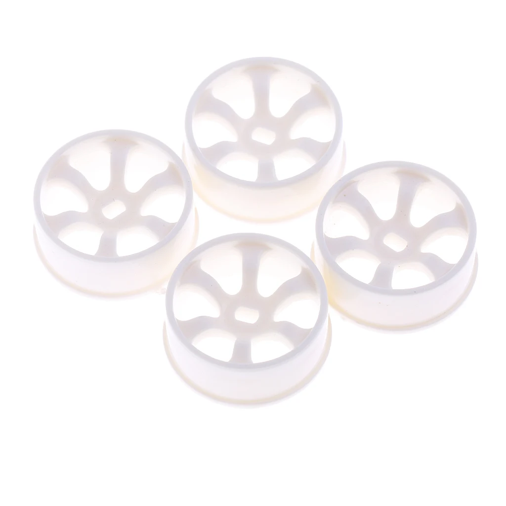 4Pcs 1/28 White RC Wheel Rims for WLtoys K969 K989 P929  Car DIY Accs