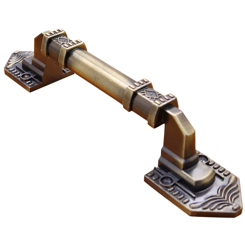 Pastoral Simplicity Retro Door Knobs Cupboard Handle Cabinet Pull - 200mm Red Bronze, as described