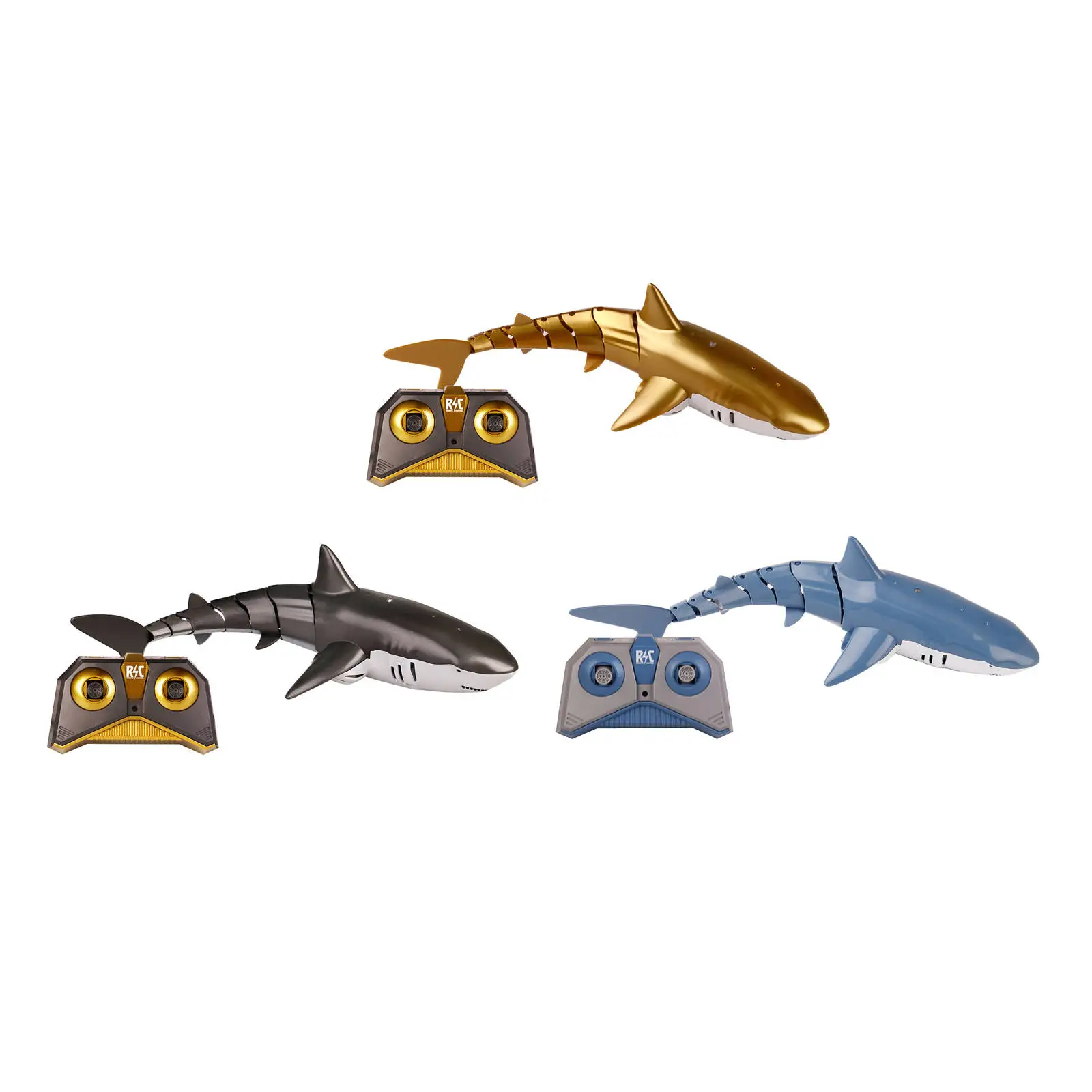 RC 1:18 High Simulation Shark Toys 2.4G Waterproof Electric Remote Control Shark Boat Swimming Pool Bathroom Children Toys Gift