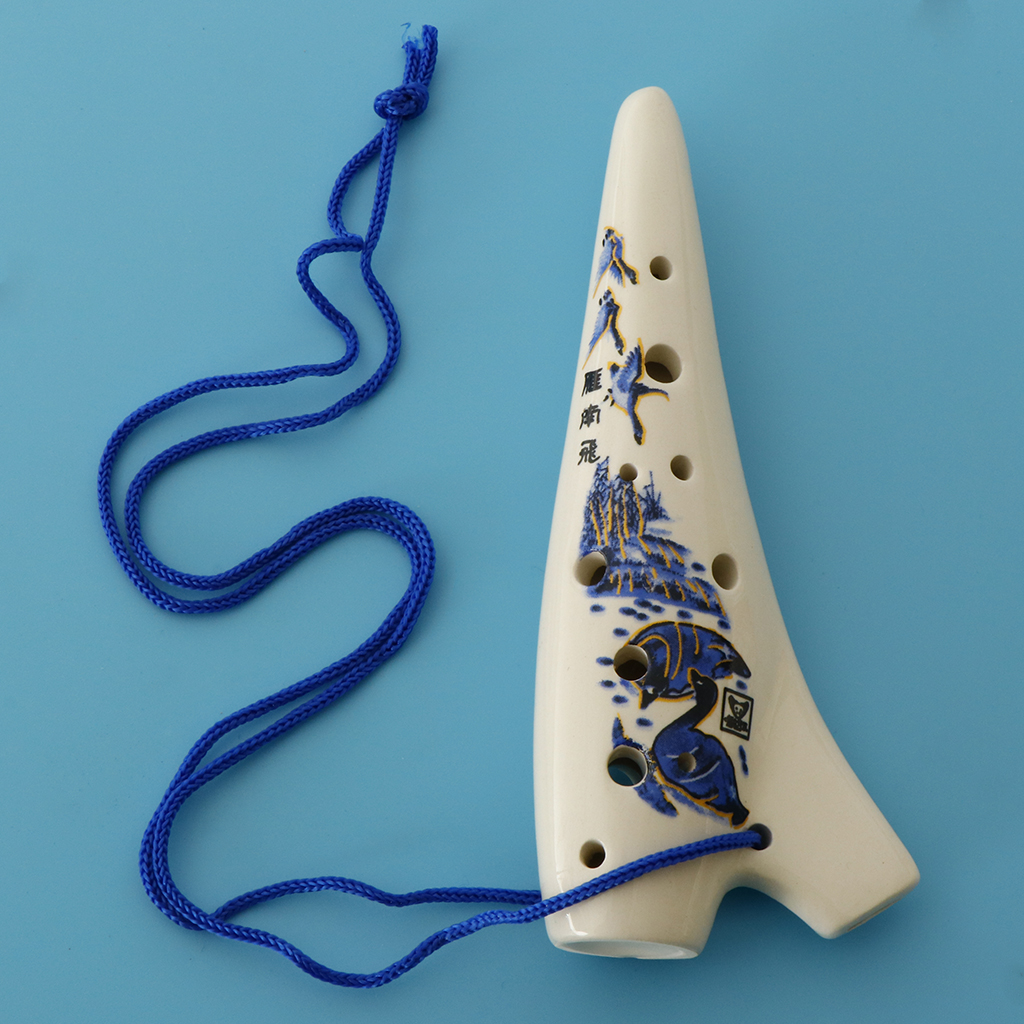 12 Holes C Key Ocarina Flute Legend of   Ocarina Hand Drawing Pattern Professional Ocarina Folk Music Instrument