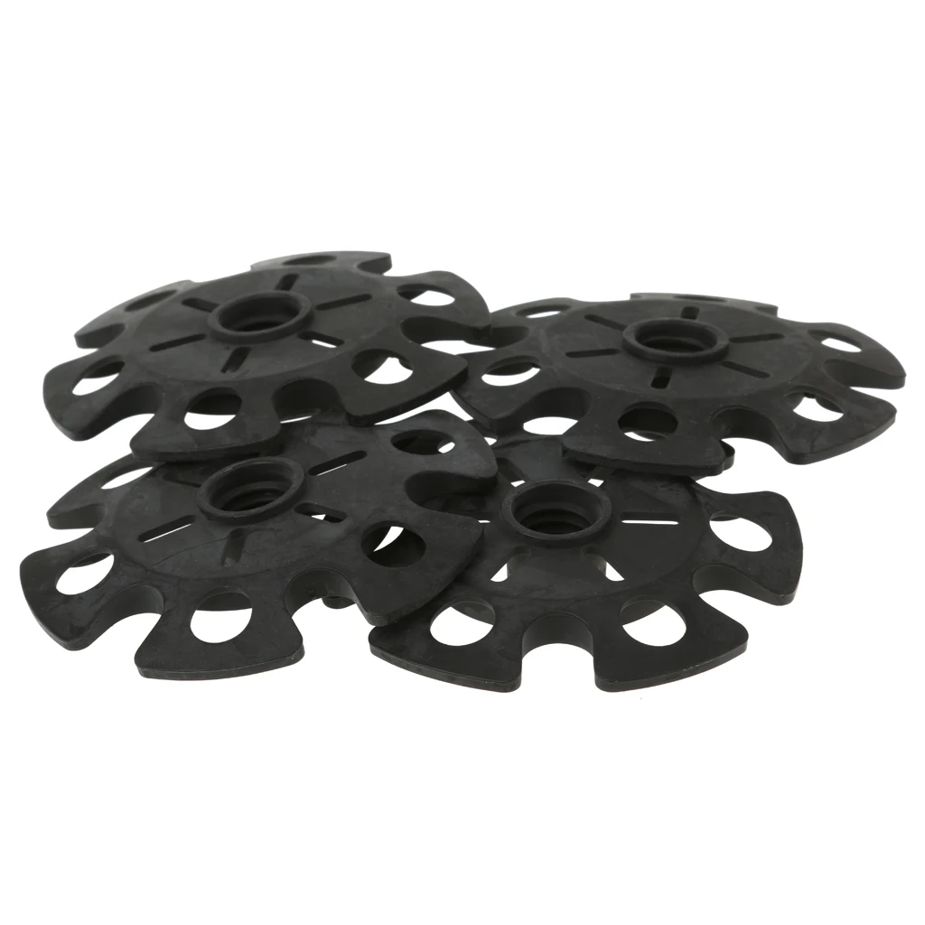 4 Packs Replacement Rubber Hiking Trekking Pole Snow Basket Accessories