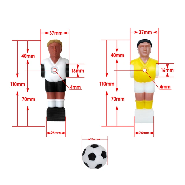 12pcs calcio balilla uomo ragazzo giocatore - calcio balilla accessori -  perfetto per i giocatori Torneo parti di ricambio
